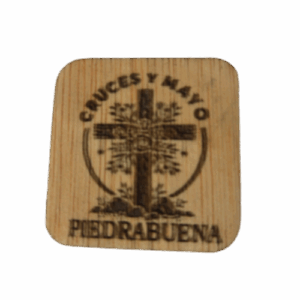 Imanes para nevera con grabados láser personalizados sobre lámina de madera